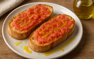 Pan con tomate y aceite La Maja al estilo navarro