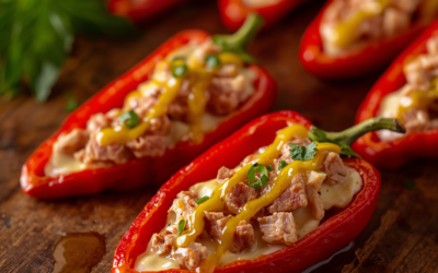 Pimientos del Piquillo de Lodosa Rellenos de Bonito y Huevo